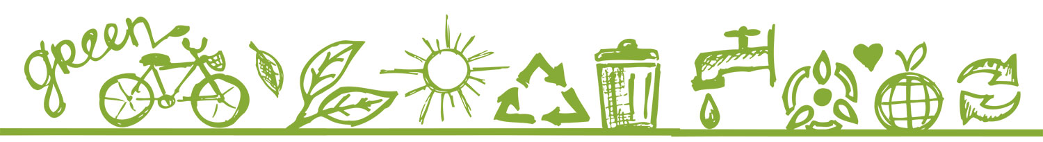 Grafik mit nachhaltigkeitssymbolen